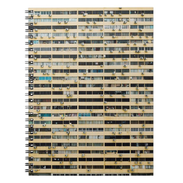 Cuaderno Edificio de hormigón marrón y blanco (Frente)