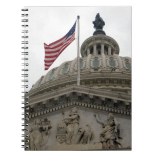 Cuaderno Edificio del capitolio de los E.E.U.U. con la