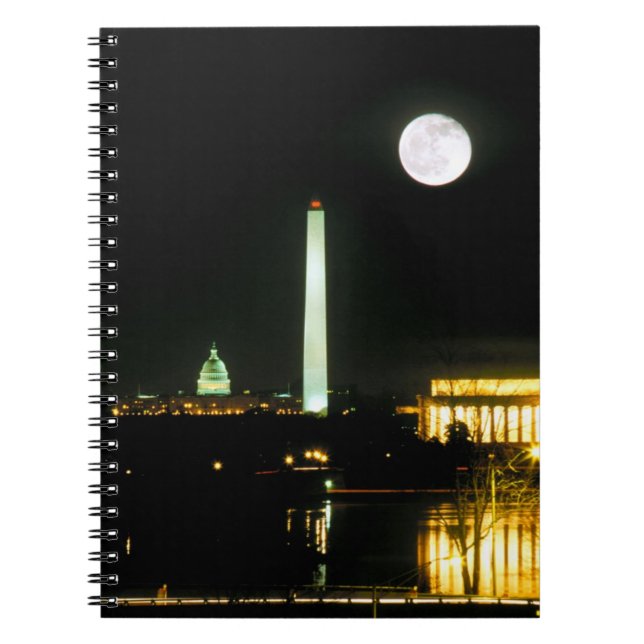 Cuaderno Edificio del capitolio, el Lincoln memorial, (Frente)
