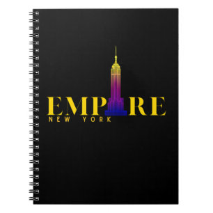 Cuaderno Edificio Empire State-Nueva York-Dorado Vibrante