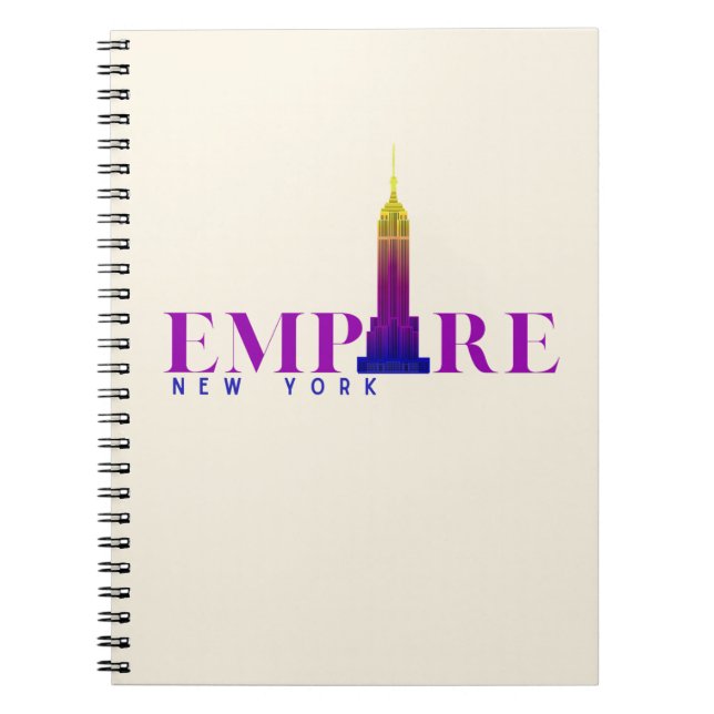Cuaderno Edificio Empire State-Nueva York-Vibrante  (Frente)