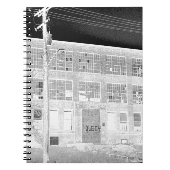 Cuaderno Edificio industrial abandonado - negativo (Frente)