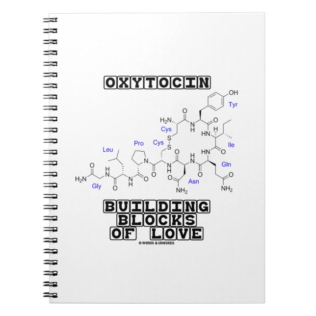 Cuaderno Edificios De Oxitocina Bloques De Amor (Química) (Frente)