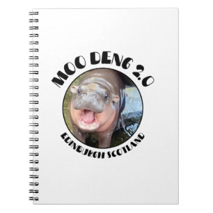 Cuaderno Edinburgh Hippo Pygmy en Escocia- Moo Deng 2.0 Hi