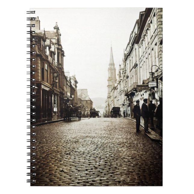 CUADERNO EDINBURGH SCOTLAND MAYBOLE STREET SCENE 1910 (Frente)
