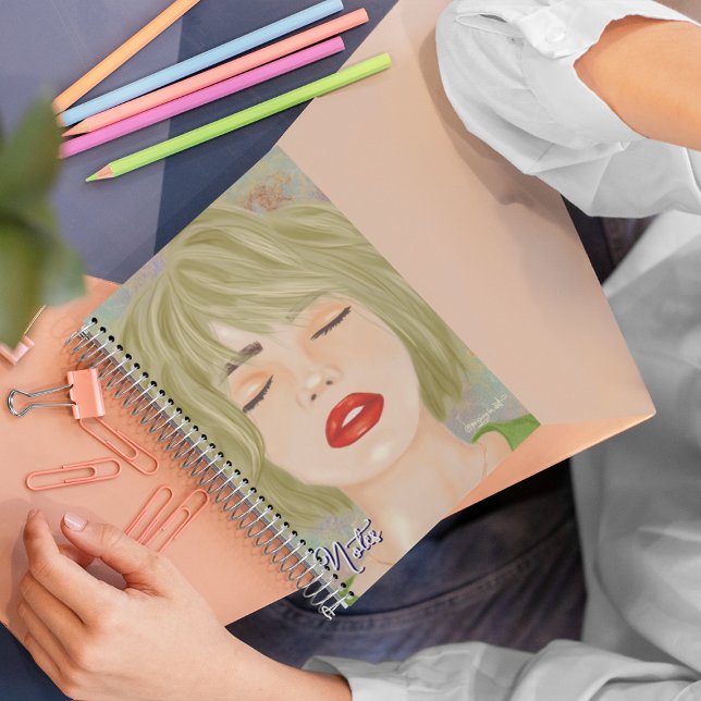 Cuaderno editable de dibujo de retrato de mujer (Subido por el creador)
