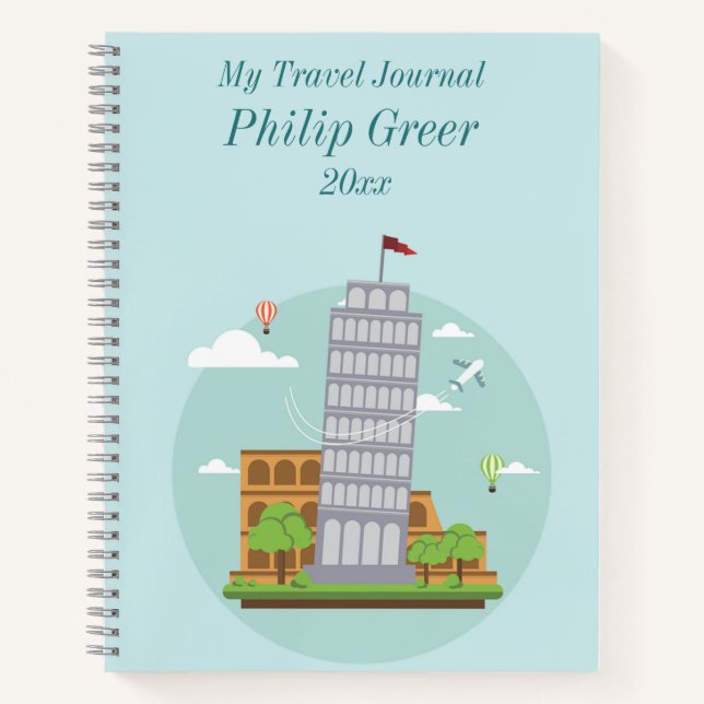 Cuaderno Editable My Travel Journal (Anverso)