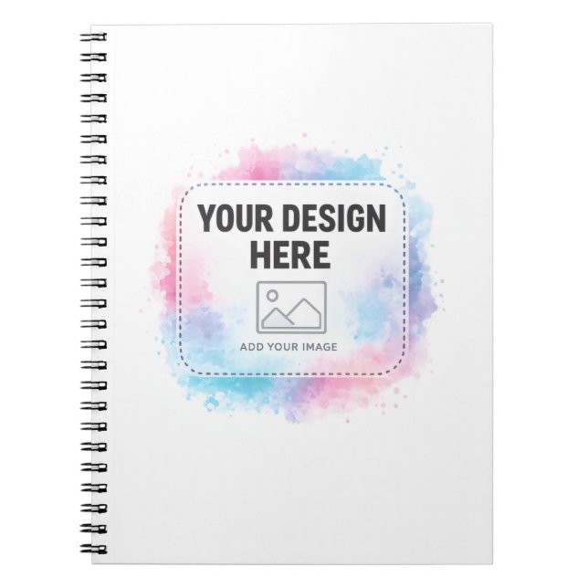 Cuaderno Editable Watercolor Design Template – Your Design (Frente)