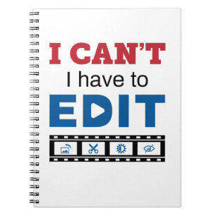 Cuaderno Editor de video No puedo Tengo que editar