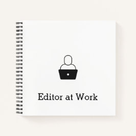 Cuaderno Editor en el bloc de notas de trabajo
