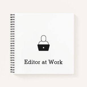Cuaderno Editor en el bloc de notas de trabajo