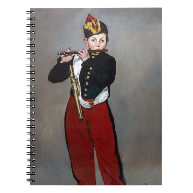 Cuaderno Edouard Manet - El Gaitero / Joven Flautista (Frente)