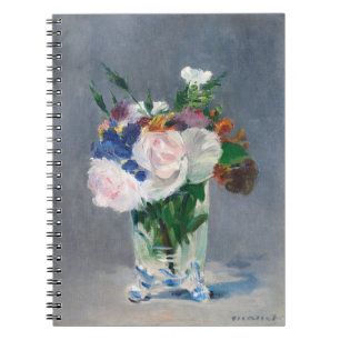 Cuaderno Edouard Manet - Flores en un jarrón de cristal