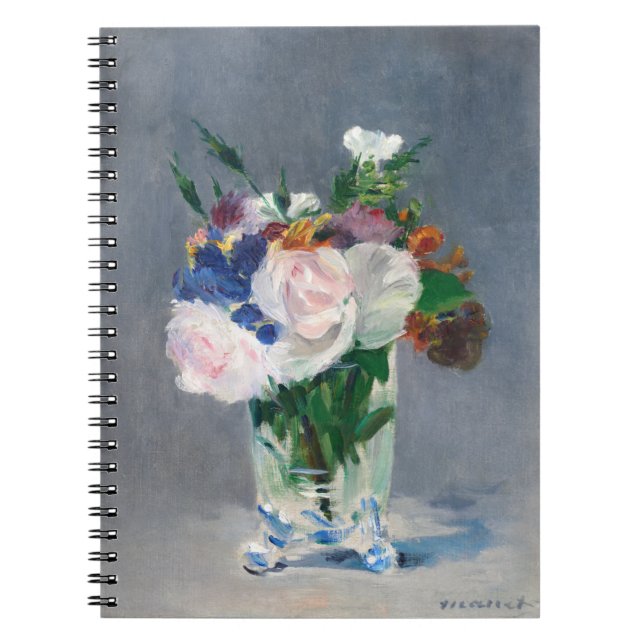 Cuaderno Edouard Manet - Flores en un jarrón de cristal (Frente)