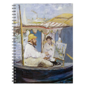 Cuaderno Edouard Manet - Monet en su barco estudio