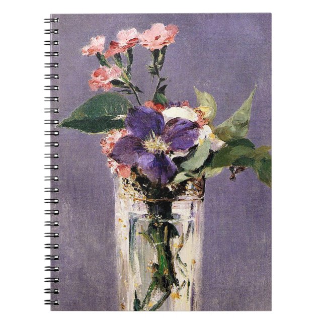 Cuaderno Edouard Manet - Pink and Clematis, (Frente)