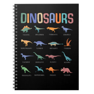 Cuaderno Educación de los dinosaurios Triceratops Stegosaur