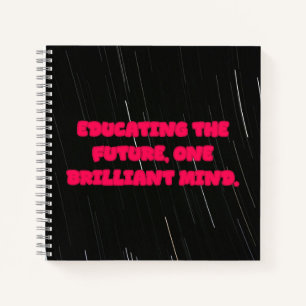 Cuaderno Educando Al Futuro Un Brillante Maestro De La Ment