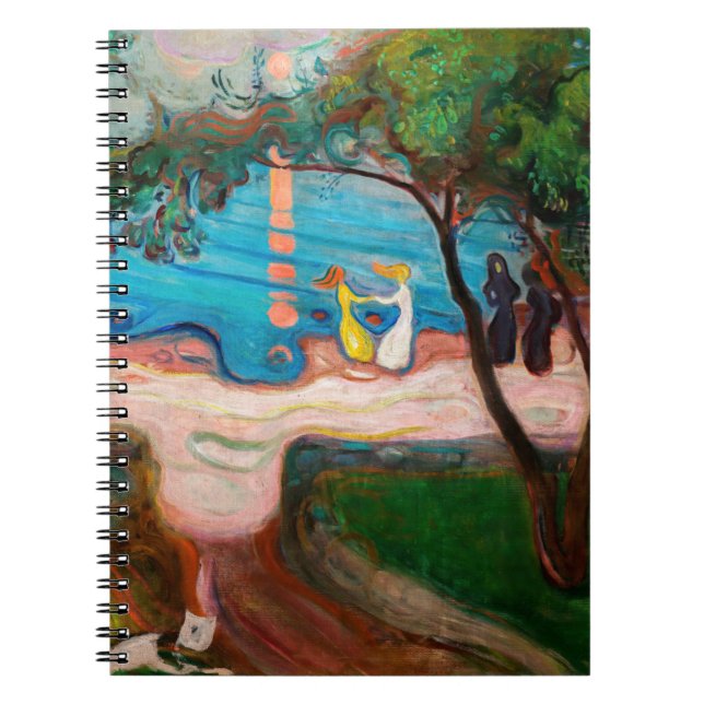 Cuaderno Edvard Munch - Baile en la playa (Frente)