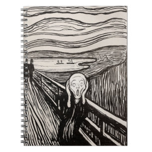 Cuaderno Edvard Munch La Impresión De Litografía De Grito F