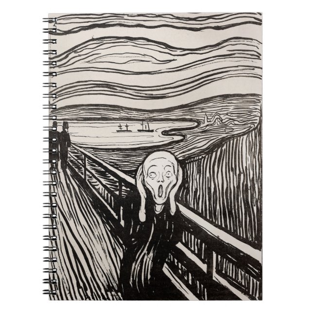 Cuaderno Edvard Munch La Impresión De Litografía De Grito F (Frente)