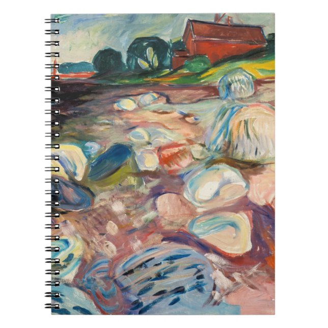 Cuaderno Edvard Munch - Shore with Red House (Frente)