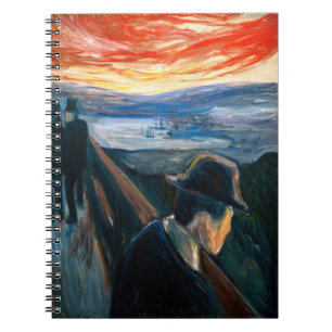 Cuaderno Edvard Munch - Sick Mood at Sunset, desesperación 