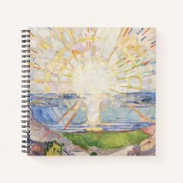 Cuaderno Edvard Munch Sunrise Art Nouveau Expressionismo