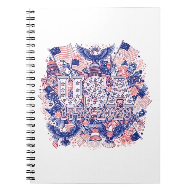 CUADERNO EE.UU. 1776-2026 (Frente)