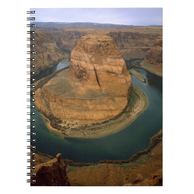 Cuaderno EE. UU., Arizona. Horseshoe Bend mostrando erosión (Frente)