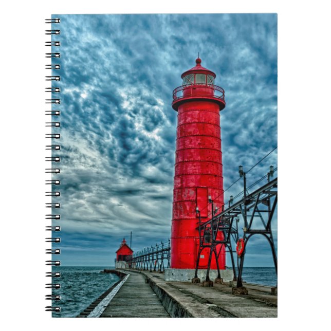 Cuaderno EE.UU., Grand Haven, Michigan, faro (Frente)