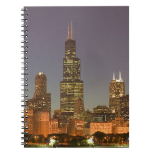 Cuaderno EE. UU., Illinois, Chicago: horizonte de la ciudad