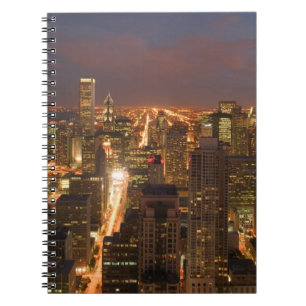 Cuaderno EE.UU., Illinois, Chicago: Vista nocturna del bucl