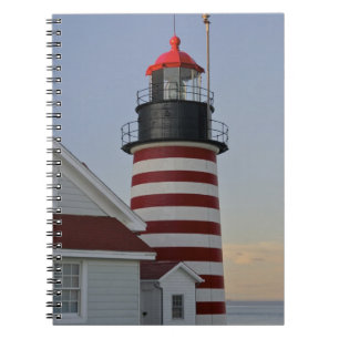 Cuaderno EE. UU., Maine, Lubec. Faro de West Quoddy Head,