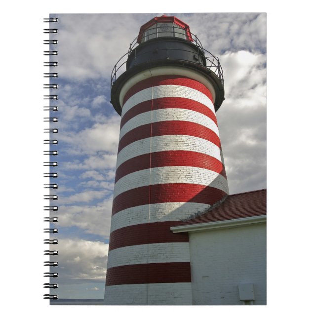 Cuaderno EE.UU., Maine, Lubec. Faro West Quoddy Head LI (Frente)
