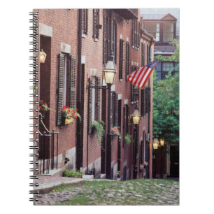 Cuaderno EE. UU., Massachusetts, Boston, Casas a lo largo d