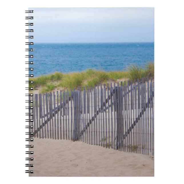 Cuaderno EE. UU., Massachusetts. Dunas y camino (Frente)