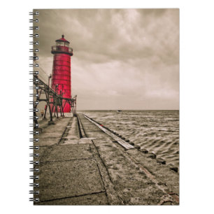 Cuaderno EE. UU., Michigan, Faro de Grand Haven