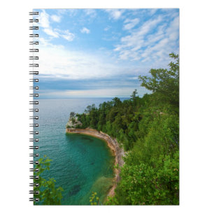 Cuaderno EE. UU., Michigan. Formación rocosa Miner's Castle