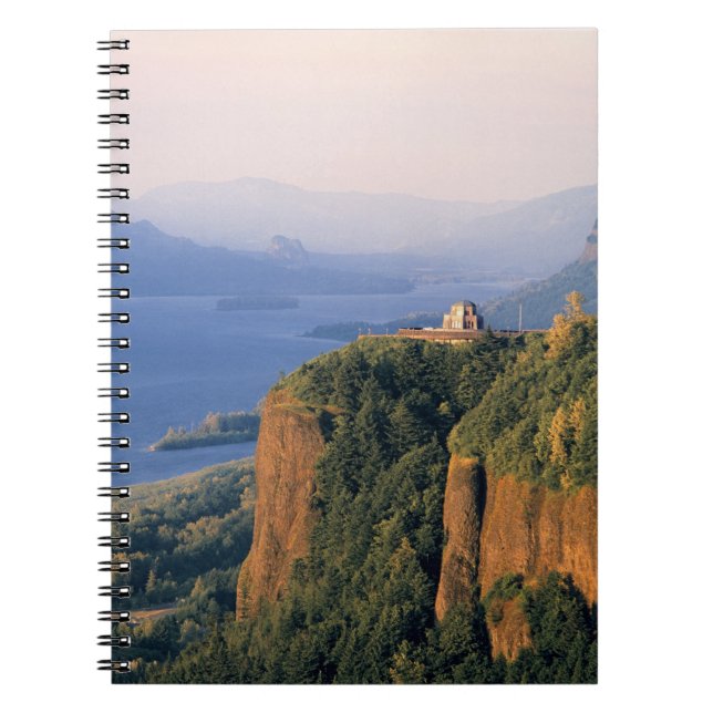 Cuaderno EE.UU., Oregón, río Columbia. Atardecer a la coron (Frente)