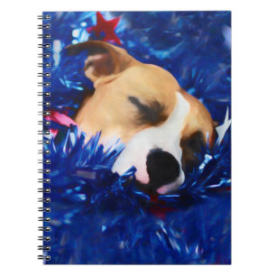 Cuaderno EE.UU. Patriótico Dog American Pit Bull Terrier