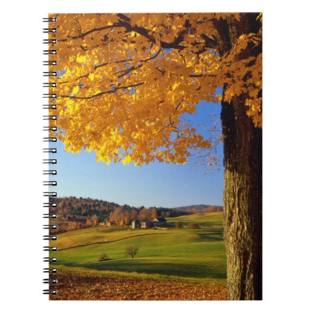 Cuaderno EE. UU., Vermont. Escenario de granja cerca de Sou (Frente)