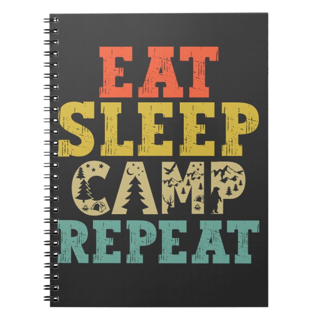 Cuaderno Eee Sleep Camp Repeat Camover (Frente)