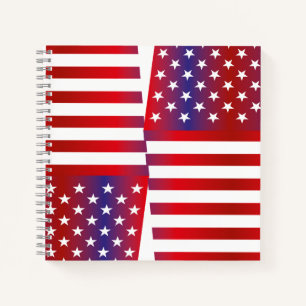 Cuaderno EEUU/USA FLAG Text Style BARNA by MASANSER