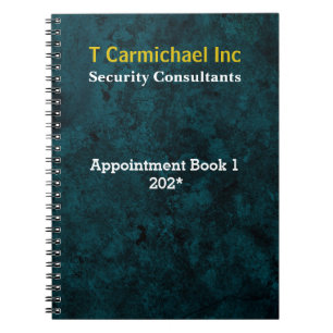 Cuaderno Efecto de cuero verde azulado