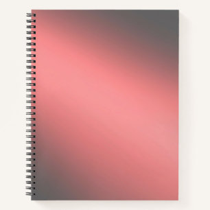 Cuaderno Efecto de la luz de luna de coral y gris