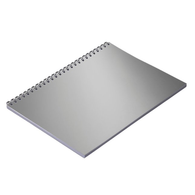 Cuaderno Efecto de luz solar gris plateado (Lado Izquierdo)