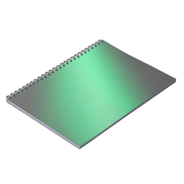 Cuaderno Efecto de luz solar gris verde (Lado Izquierdo)