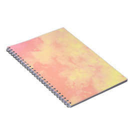 Cuaderno Efecto de nube de tormenta elegante patrón Amarill