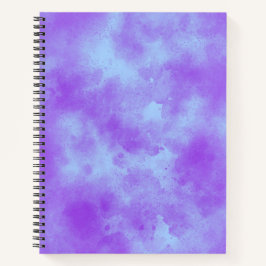 Cuaderno Efecto de nube de tormenta elegante patrón Púrpura